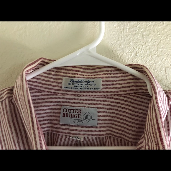 ⚡️Vintage Cotter Bridge Men’s button up collared dress shirt - Picture 4 of 9